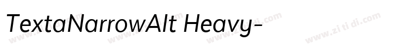 TextaNarrowAlt Heavy字体转换